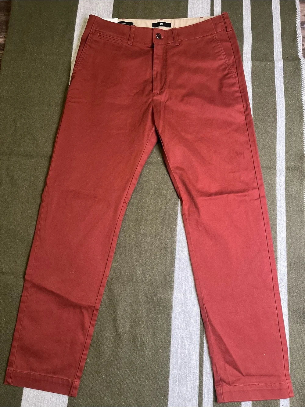 Banana Republic Rust Red Chinos - Slim Straight